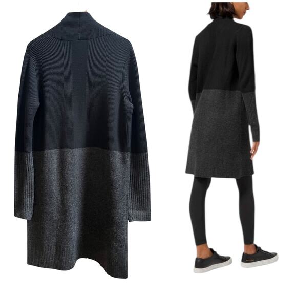 Lululemon Restful Intention Open Wrap Longline Sweater Black Grey Size 8 - Picture 5 of 13